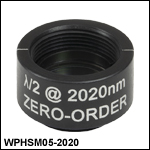 Ø1/2in Zero-Order Half-Wave Plates, SM05-Threaded Mounts