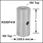 Ø25.0 mm Pillar Posts with M4 Taps