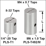 Vacuum-Compatible Ø1in (Ø25 mm) Posts for Polaris<sup>®</sup> Mounts, Three Mounting Holes