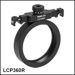 Pivoting, Quick-Release, Ø2in Optic Mount for 60 mm Cage System<br>