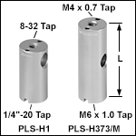 Vacuum-Compatible Ø1/2in (Ø12.7 mm) Posts for Polaris<sup>®</sup> Mounts, 8-32 (M4) Mounting Hole