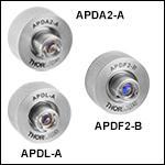 Fiber Connector Adapters for Fiber-Coupled Avalanche Photodetector
