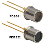 Black Si Photodiodes - 240 to 1170 nm