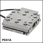 20 mm Linear Stage with Piezo Inertia Drive and Optical Encoder, Low Profile