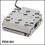 20 mm Linear Stage with Piezo Inertia Drive and Optical Encoder, Low Profile, Vacuum Compatible