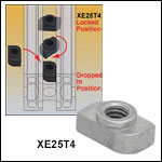 Quick-Release T-Nuts for XE Series Rails