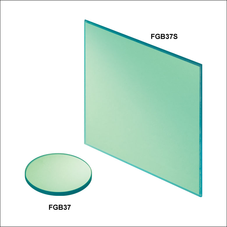 Unmounted Bandpass Colored Glass Filters