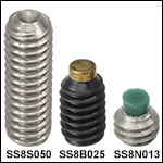 8-32 Stainless Steel or Alloy Steel Setscrews