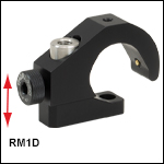 Variable Offset Slip-On Clamp for Ø1in (Ø25.0 mm) Posts