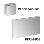 Square and Rectangular Protected Silver Mirrors