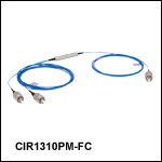 PM Optical Circulators, 1310 nm