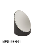Ø1in 90° Off-Axis Parabolic Mirrors, Protected Aluminum Coating