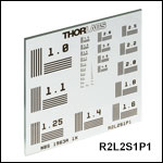 High-Frequency NBS 1963A Resolution Test Targets, 2in x 2in