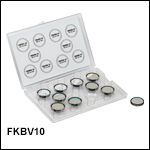 Hard-Coated VIS/NIR Bandpass Filter Kit, 10 nm FWHM