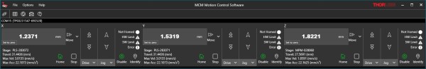 MCM301 Software Screenshot