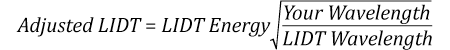 Pulse Wavelength Scaling