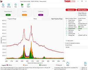 Polystyrene and Neon Lamp Spectra in ThorRaman Software