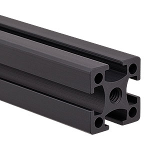 XE25L21 - 25 mm Square Construction Rail, 21in Long, 1/4in-20 Taps
