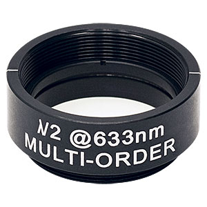 WPMH10M-633 - Ø1in Multi-Order Half-Wave Plate, SM1-Threaded Mount, 633 nm