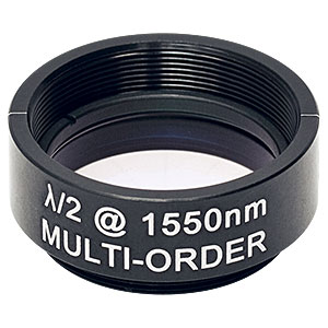 WPMH10M-1550 - Ø1in Multi-Order Half-Wave Plate, SM1-Threaded Mount, 1550 nm