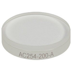 AC254-200-A - f = 200 mm, Ø1in Achromatic Doublet, ARC: 400 - 700 nm