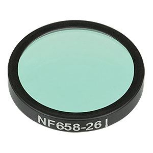 NF658-26 - Ø25 mm Notch Filter, CWL = 658 nm, FWHM = 26 nm