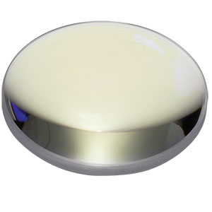 LB4879-B - f = 35 mm, Ø1in UV Fused Silica Bi-Convex Lens, AR Coating: 650 - 1050 nm