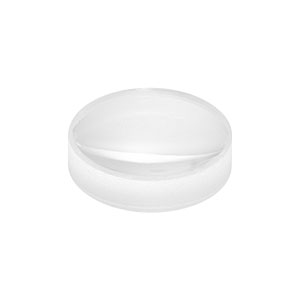 LB4280-UV - f = 10.0 mm, Ø6 mm UV Fused Silica Bi-Convex Lens, AR Coating: 245 - 400 nm 