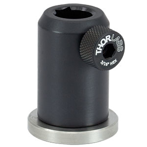 PH1.5E - Ø1/2in Pedestal Post Holder, Spring-Loaded Hex-Locking Thumbscrew, L=1.69in