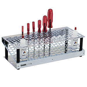 BT17/M - Benchtop Organizer with Balldriver Set and Dropper Bottles, Metric