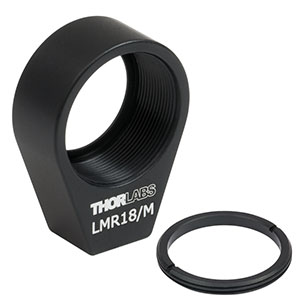 LMR18/M - Lens Mount with Retaining Ring for Ø18 mm Optics, M4 Tap
