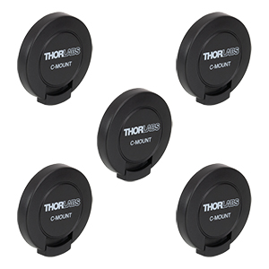 CMEC2 - Snap-On Plastic Dust Cap for C-Mount Lens Tubes, 5 Pack