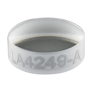 LA4249-A - f = 10 mm, Ø5 mm UVFS Plano-Convex Lens, ARC: 350 - 700 nm