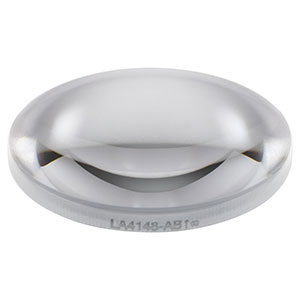 LA4148-AB - f = 50 mm, Ø1in UVFS Plano-Convex Lens, ARC: 400 - 1100 nm 