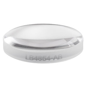 LB4854-AB - f = 20 mm, Ø1/2in UV Fused Silica Bi-Convex Lens, AR Coating: 400 - 1100 nm