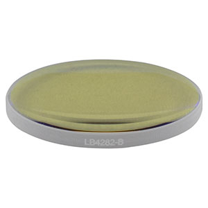 LB4282-B - f = 200 mm, Ø1in UV Fused Silica Bi-Convex Lens, AR Coating: 650 - 1050 nm