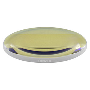 LB4972-B - f = 250 mm, Ø2in UV Fused Silica Bi-Convex Lens, AR Coating: 650 - 1050 nm