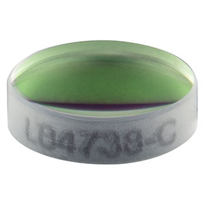 LB4738-C - f = 20 mm, Ø6 mm UV Fused Silica Bi-Convex Lens, AR Coating: 1050 - 1700 nm