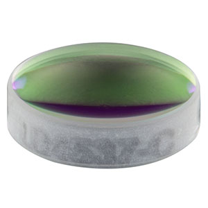 LB4537-C - f = 15 mm, Ø6 mm UV Fused Silica Bi-Convex Lens, AR Coating: 1050 - 1700 nm