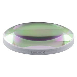 LB4030-C - f = 40 mm, Ø1in UV Fused Silica Bi-Convex Lens, AR Coating: 1050 - 1700 nm