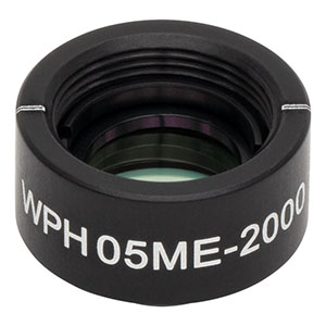 WPH05ME-2000 - Ø1/2in Mounted Polymer Zero-Order Half-Wave Plate, SM05-Threaded Mount, 2000 nm