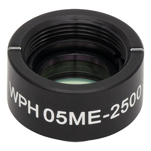 WPH05ME-2500 - Ø1/2in Mounted Polymer Zero-Order Half-Wave Plate, SM05-Threaded Mount, 2500 nm