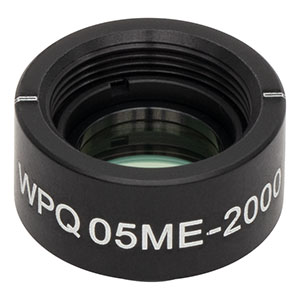 WPQ05ME-2000 - Ø1/2in Mounted Polymer Zero-Order Quarter-Wave Plate, SM05-Threaded Mount, 2000 nm