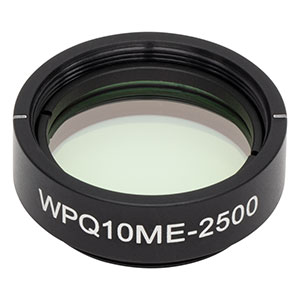 WPQ10ME-2500 - Ø1in Mounted Polymer Zero-Order Quarter-Wave Plate, SM1-Threaded Mount, 2500 nm