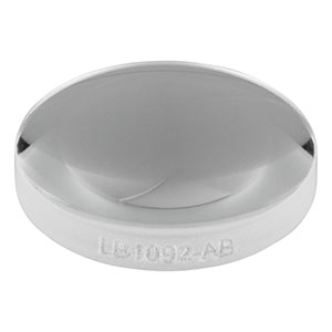 LB1092-AB - N-BK7 Bi-Convex Lens, Ø1/2in, f = 15 mm, AR Coated: 400 - 1100 nm