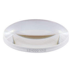 LB4030-YAG - f = 40 mm, Ø1in UV Fused Silica Bi-Convex Lens, 532 / 1064 nm V-Coat