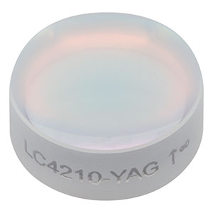 LC4210-YAG - f = -25 mm, Ø1/2in UV Fused Silica Plano-Concave Lens, 532 / 1064 nm V-Coating