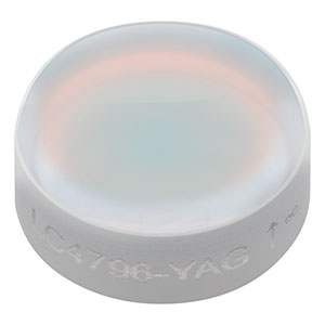 LC4796-YAG - f = -30 mm, Ø1/2in UV Fused Silica Plano-Concave Lens, 532 / 1064 nm V-Coating