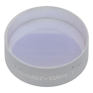 LC4357-1064 - f = -50 mm, Ø1/2in UV Fused Silica Plano-Concave Lens, 1064 nm V-Coating