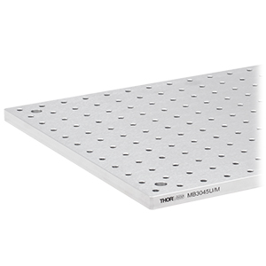 MB3045U/M - Unanodized Aluminum Breadboard, 300 mm x 450 mm x 12.7 mm, M6 Taps